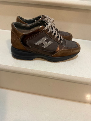 Hogan sneakers used, brown, size 37