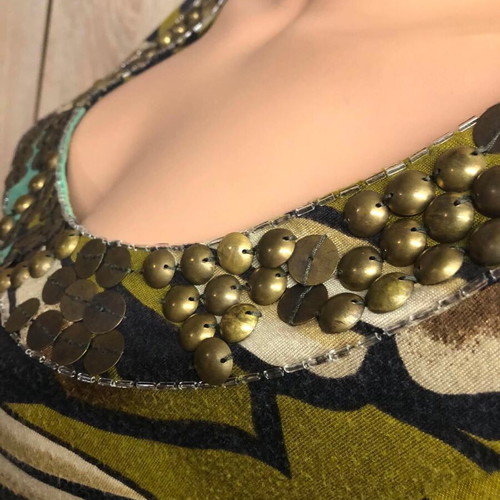 Leonard's blouse used, size M, multicolor