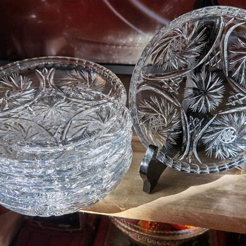 Crystal dessert plates new