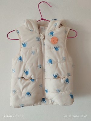 Orchestra Baby Sleeveless Vest Like New, White, 9-12 Months