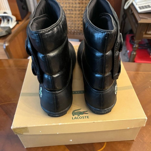 Lacoste boots size 38 black like new