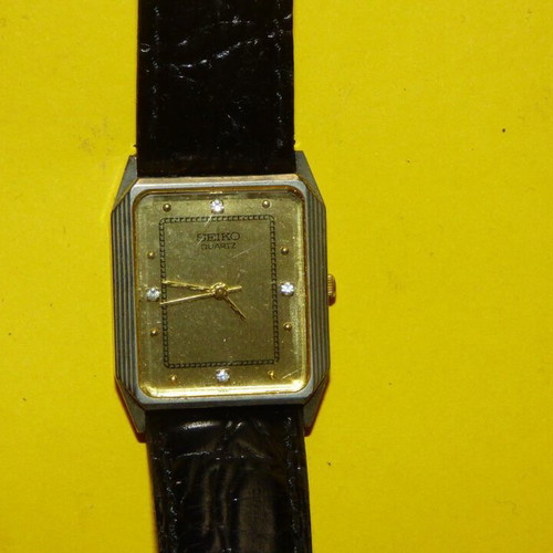 Vintage Seiko Y4814-1333 Quartz watch used, functional