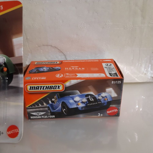 Morgan Plus Four toy cars new, pack of 2, scale 1/43 by Matchbox