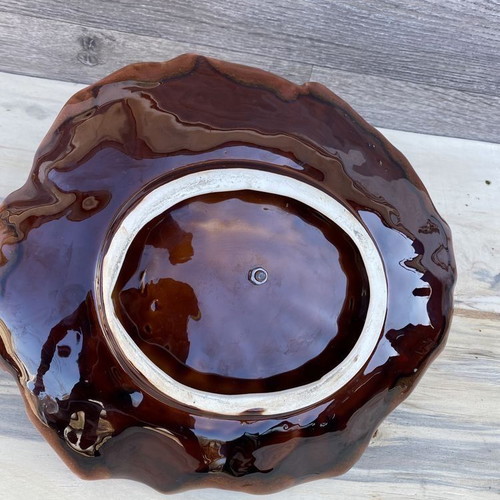 German porcelain tray used with handle, handmade