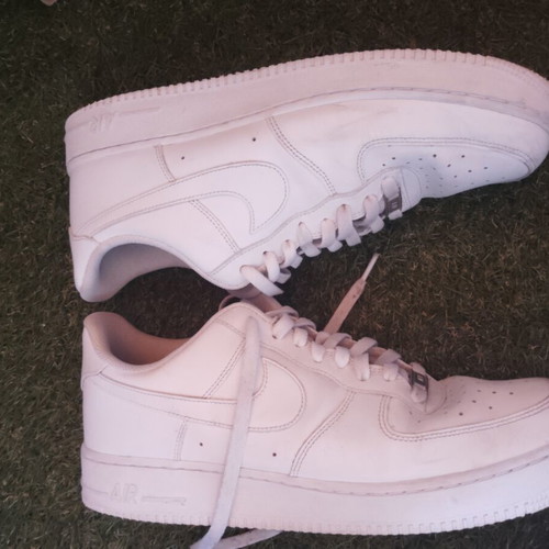 Nike Air Force 1 sneakers, size 45.5, white