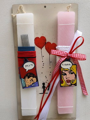 Easter candles for couples made to order