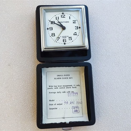 Vintage 3 Slava & Marathon USSR alarm clocks new with case