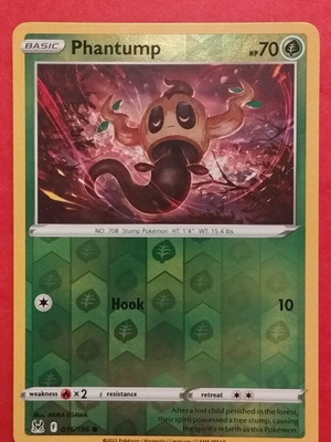 Phantump Reverse Holo #16 Pokemon Lost Origin new