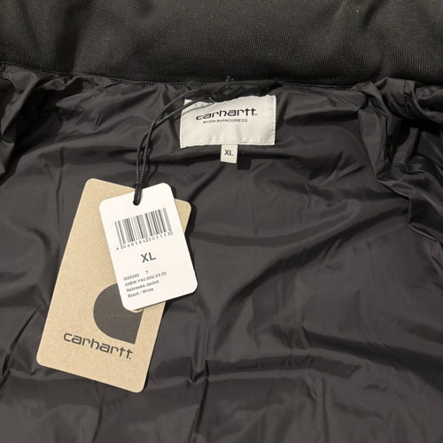 Carhartt puffer jacket new, men's XL, black