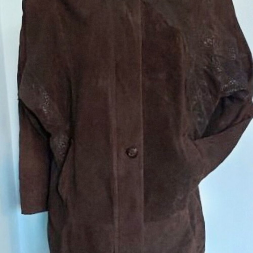 Natural suede / Vintage / Patchwork parka type coat