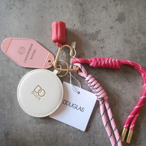 Douglas keyring and bag charm set, new