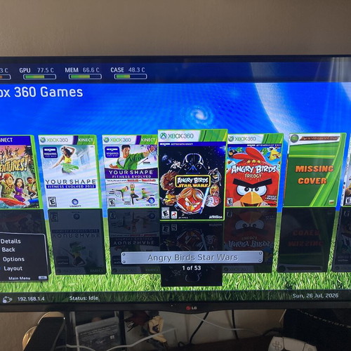 Xbox 360 Slim console 250GB with Kinect and 54 games
