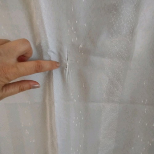 Curtain with lace used