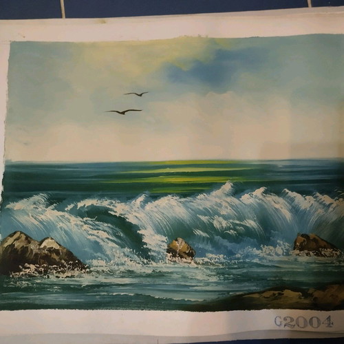 Oil painting on canvas Sea like new 30x40