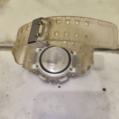 Casio G-Shock watch used, transparent, waterproof, durable