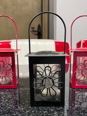 Tea light lanterns like new, set of 3 pieces