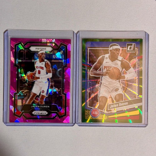 Jalen Duren lot new, Detroit Pistons, 4 cards Parallel Insert Base