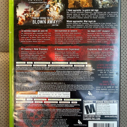 Gears of War 2 Xbox 360 game