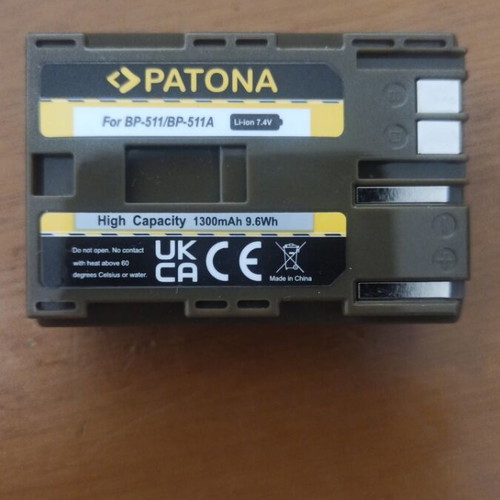 BP-511/BP-511A Μπαταρία Βιντεοκάμερας 1300mAh Καινούργιο Συμβατή με Canon
