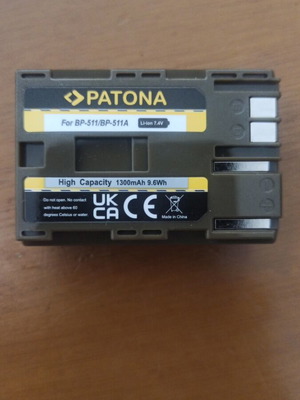 BP-511/BP-511A Μπαταρία Βιντεοκάμερας 1300mAh Καινούργιο Συμβατή με Canon