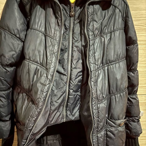 Women's long jacket used, size M, black Splendid