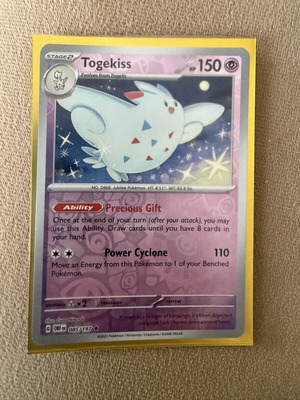 Togekiss RH 085/197 Obsidian Flames card new condition