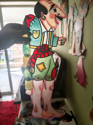 Karagiozis professional plastic figure new 60 cm