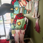 Karagiozis professional plastic figure new 60 cm