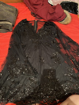 Dress black size M like new
