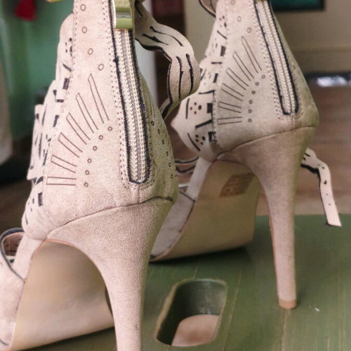 Envie Shoes sandals used, beige, size 41, 11 cm heel