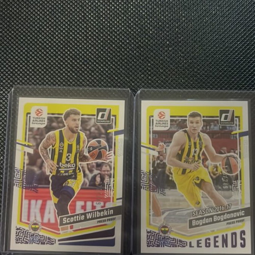 Fenerbahce Scottie Wilbekin and Bogdan Bogdanovic trading cards new