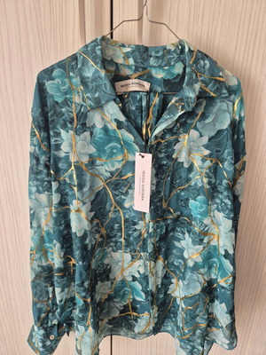 Πουκάμισο Vassia Kostara Kintsugi limited collection καινούργιο, one size, πράσινο και χρυσαφί