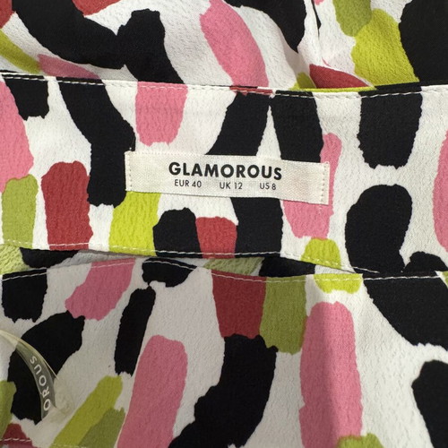 Glamorous skirt new with slit, multicolor, size L
