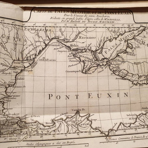 1789 Accompanying Volume with Maps for Anacharsis Used