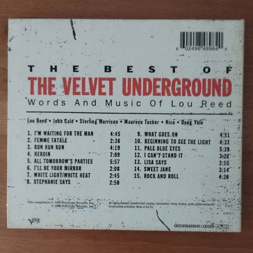 The Best of The Velvet Underground CD used, rock collection