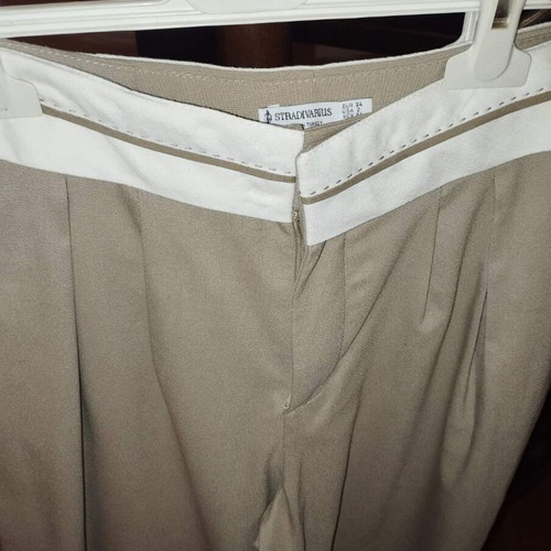Stradivarius vest and pants set beige like new