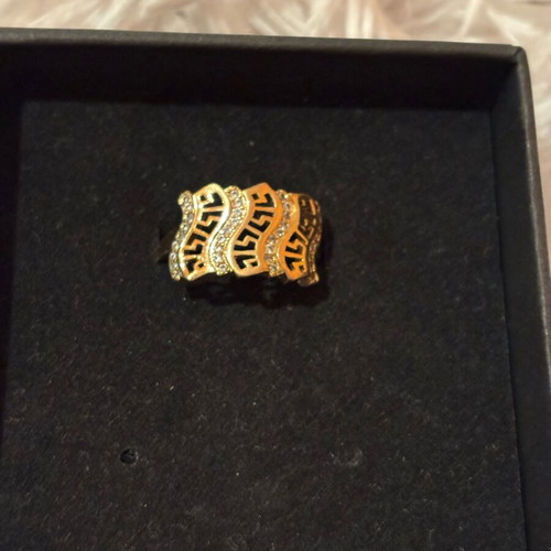 Handmade ring new, gold color surgical steel
