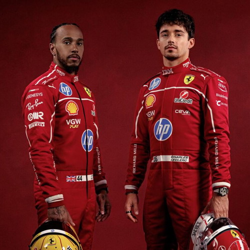 Hamilton Ferrari poster like new