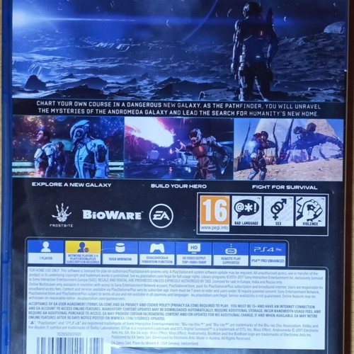 Mass Effect Andromeda PS4 like new