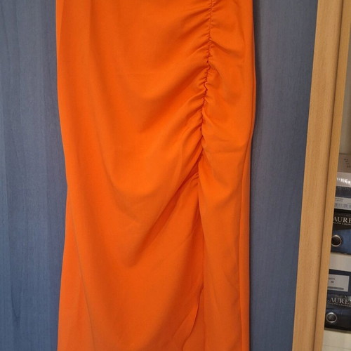 Desiree dress coral color, straight cut, like new