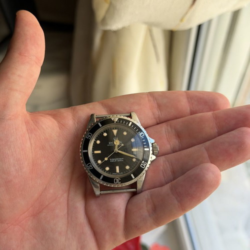 Rolex Submariner 5513 wristwatch used, serviced dial and bezel