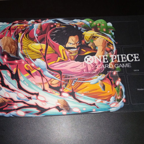 One Piece TCG Gol D Roger Rubber Playmat like new