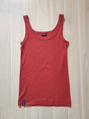 By Malene Birger tank top XXS, orange-red, like new, cotton