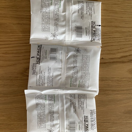 Mediline Ice Packs Set of 3 10x15 cm like new