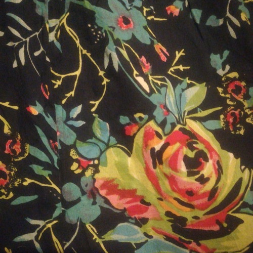 Skondras one-piece used, floral cotton, size S/M