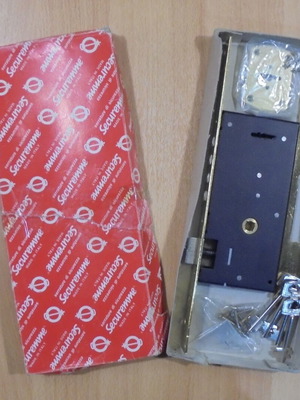 Securemme 2022 Italian mortise security lock 4 pins, 2 turns with 4 keys like new