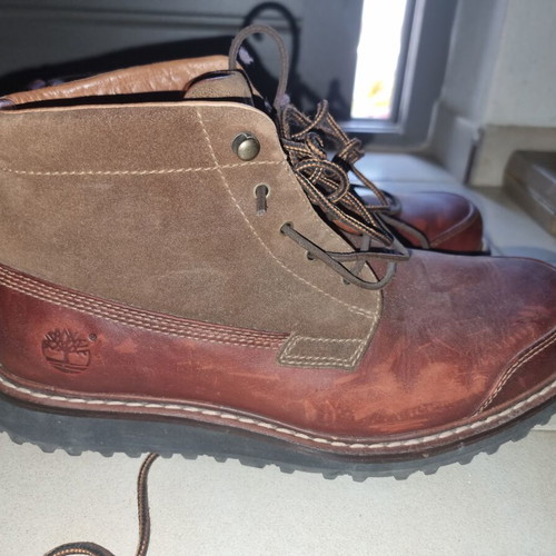 Timberland men's leather and suede boots size 45, like new