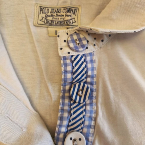 Polo shirt Ralph Lauren Polo Jeans Company size L used, white