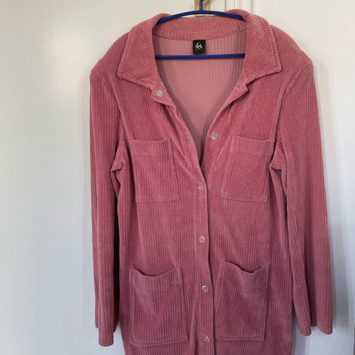SunsetGo! jacket like new, corduroy, pink, one size