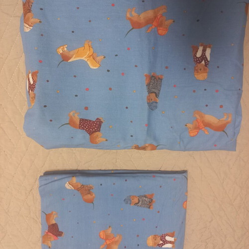 Duvet cover with large pillowcase like new